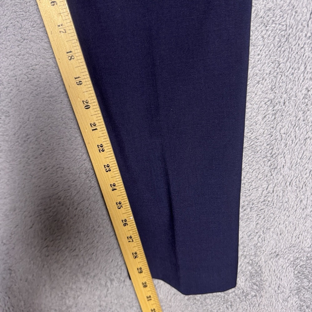J.Crew Thompson Tapered Dress Pants Mens 32x30 Navy Blue Wool Stretch Chino - Picture 12 of 14